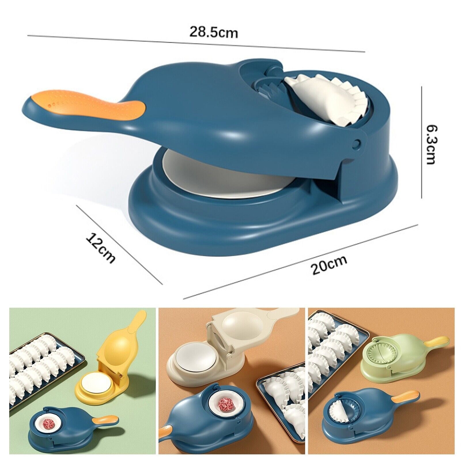 2-in-1 Manual Dumpling Maker & Dough Press Machine – Portable Samosa & Gujiya Mould Tool | Easy Kitchen DIY Pastry Accessory