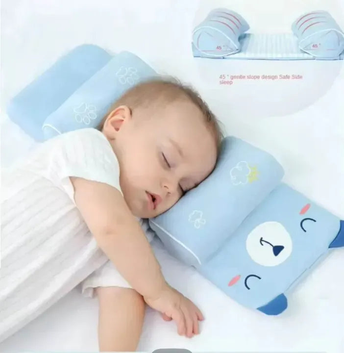 Adjustable Newborn Baby Head Shaping Pillow – Prevents Flat Head | Soft, Breathable & Comfortable Support (Random Color & Design)